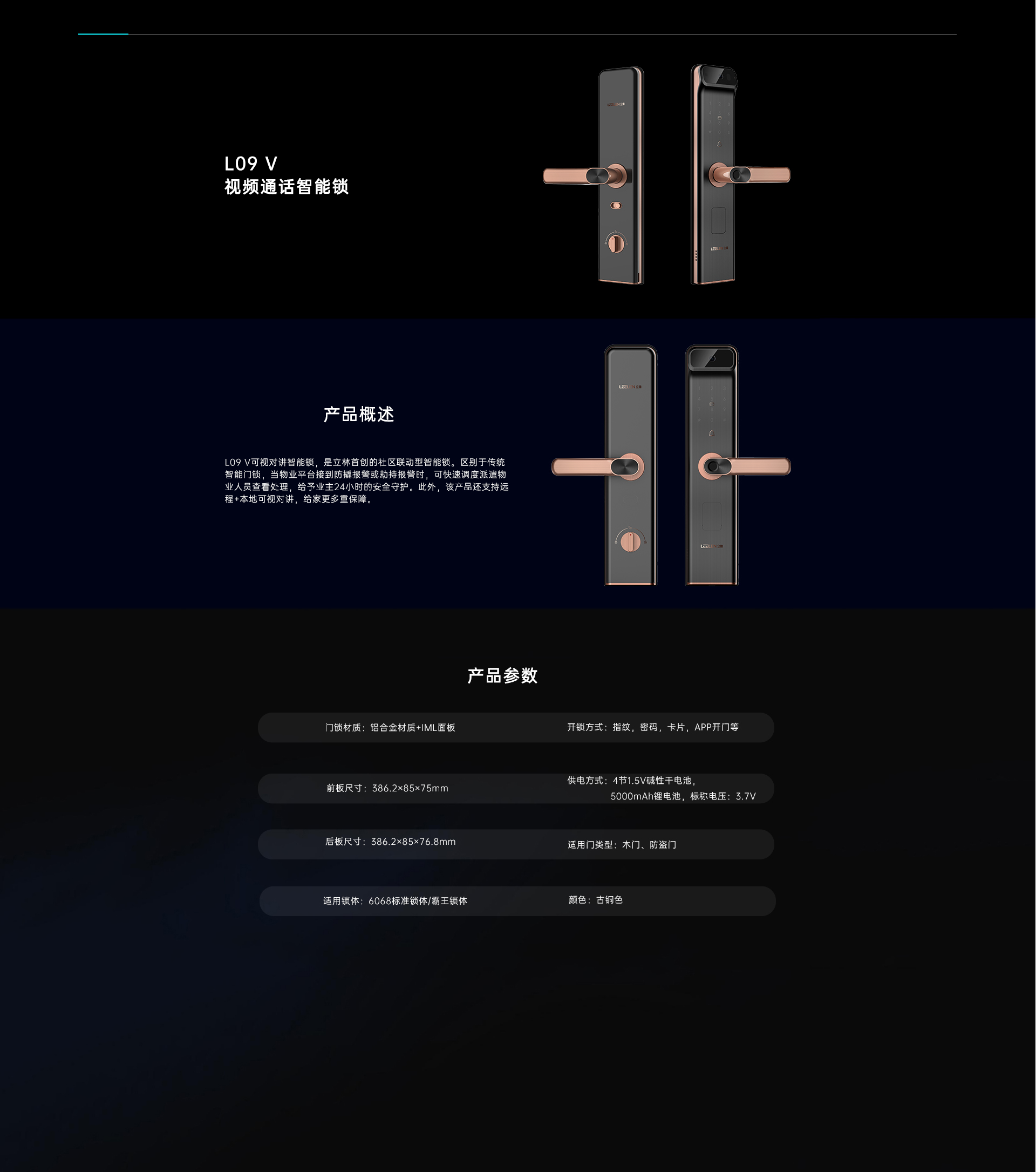 L09 V 視頻通話智能鎖